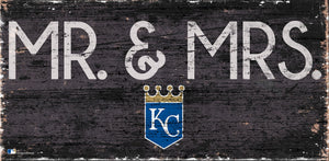 Kansas City Royals Mr. & Mrs. Wood Sign - 6"x12"