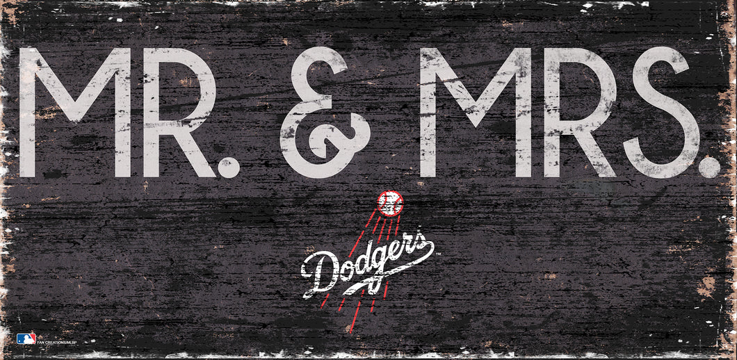 Los Angeles Dodgers Mr. & Mrs. Wood Sign - 6