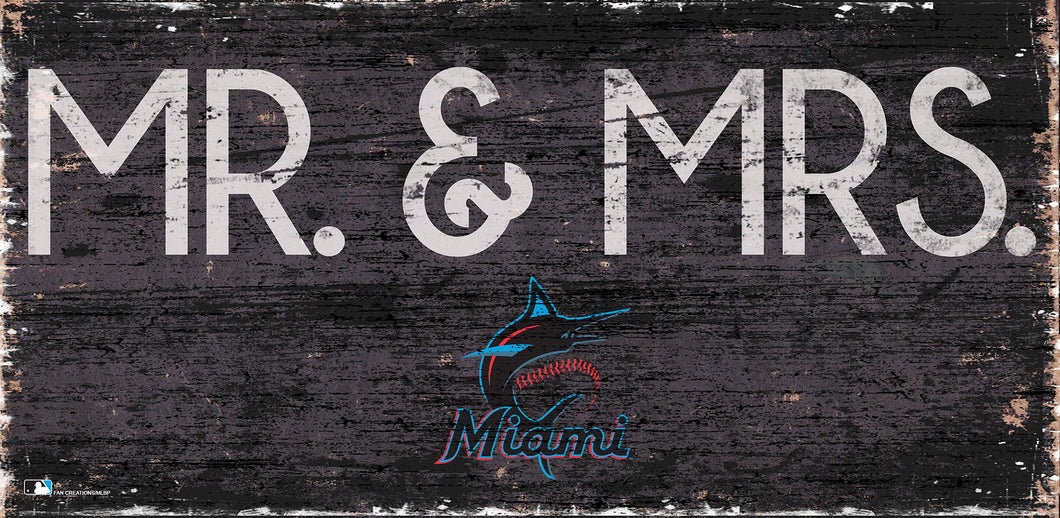 Miami Marlins Mr. & Mrs. Wood Sign - 6