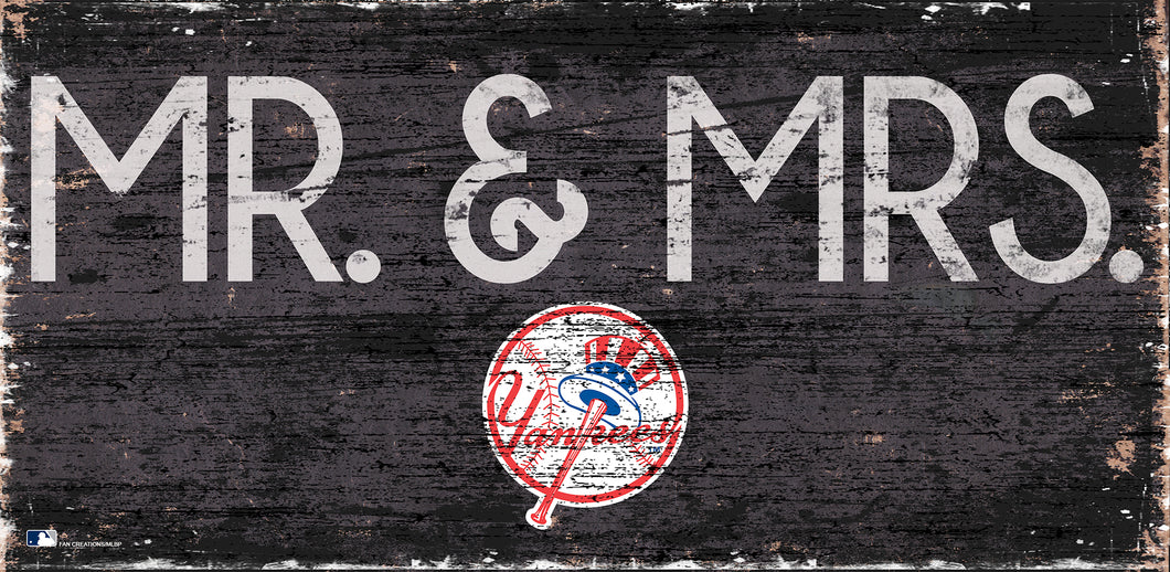 New York Yankees Mr. & Mrs. Wood Sign - 6