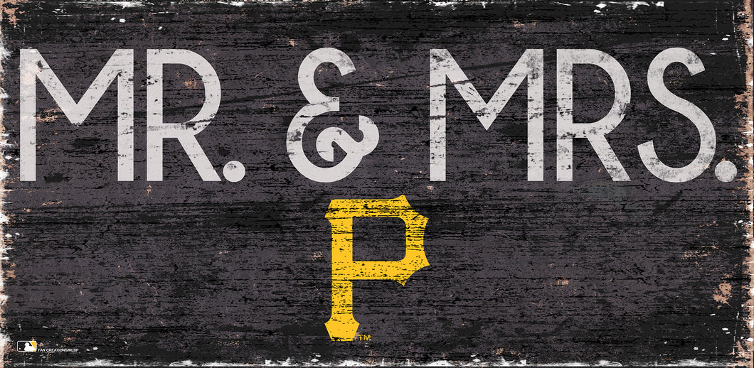 Pittsburgh Pirates Mr. & Mrs. Wood Sign - 6