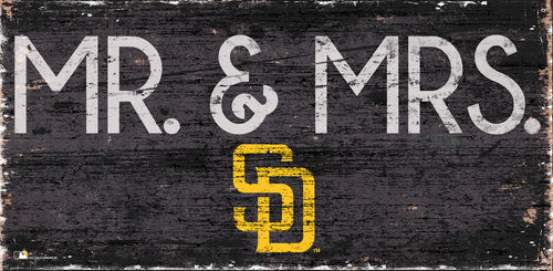 San Diego Padres Mr. & Mrs. Wood Sign - 6