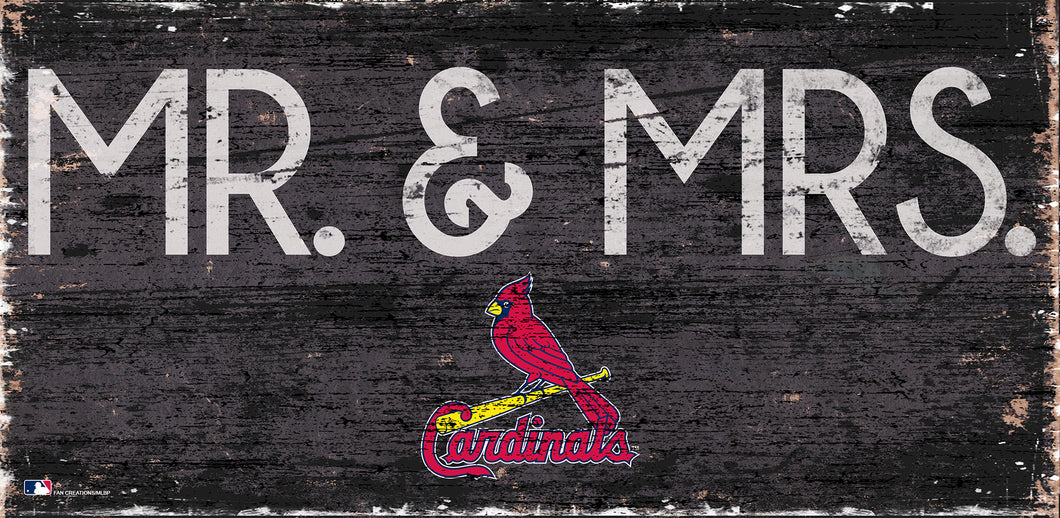St. Louis Cardinals Mr. & Mrs. Wood Sign - 6