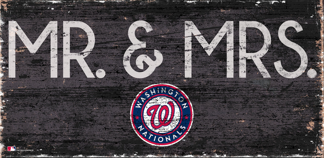 Washington Nationals Mr. & Mrs. Wood Sign - 6