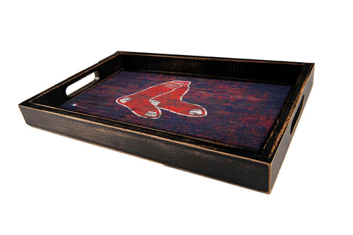 Boston Red Sox Team Color Wood Tray