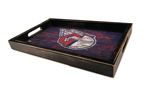 Cleveland Guardians Team Color Wood Tray