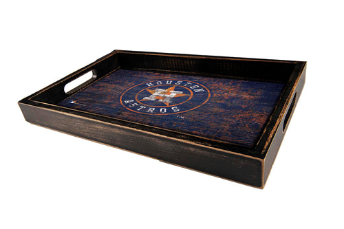 Houston Astros Team Color Wood Tray