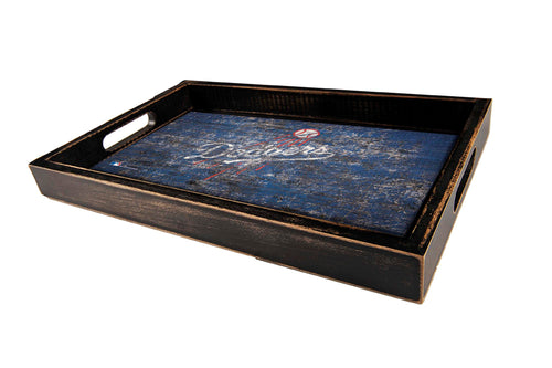 Los Angeles Dodgers Team Color Wood Tray
