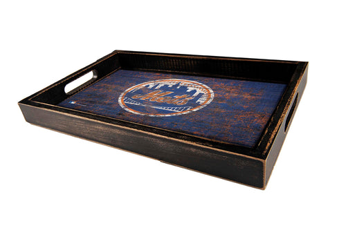 New York Mets Team Color Wood Tray