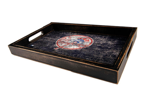 New York Yankees Team Color Wood Tray