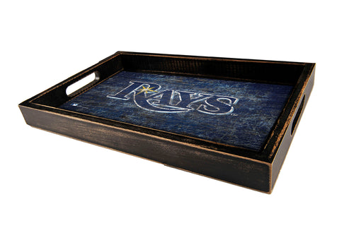 Tampa Bay Rays Team Color Wood Tray