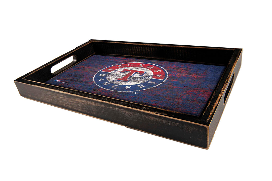 Texas Rangers Team Color Wood Tray