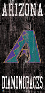 Arizona Diamondbacks Heritage Logo Wood Sign - 6"x12"