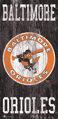 Baltimore Orioles Heritage Logo Wood Sign - 6