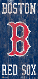 Boston Red Sox Heritage Logo Wood Sign - 6"x12"