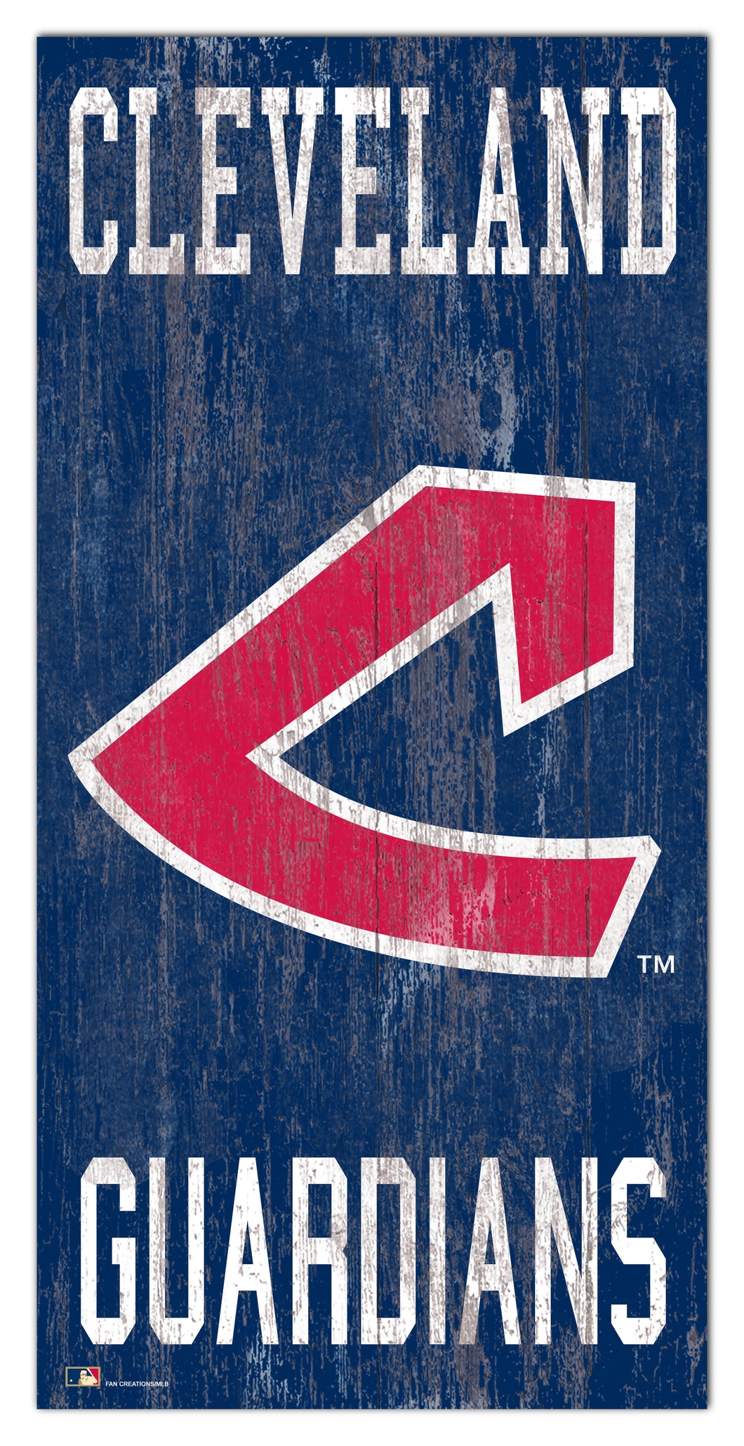 Cleveland Indians Heritage Logo Wood Sign - 6