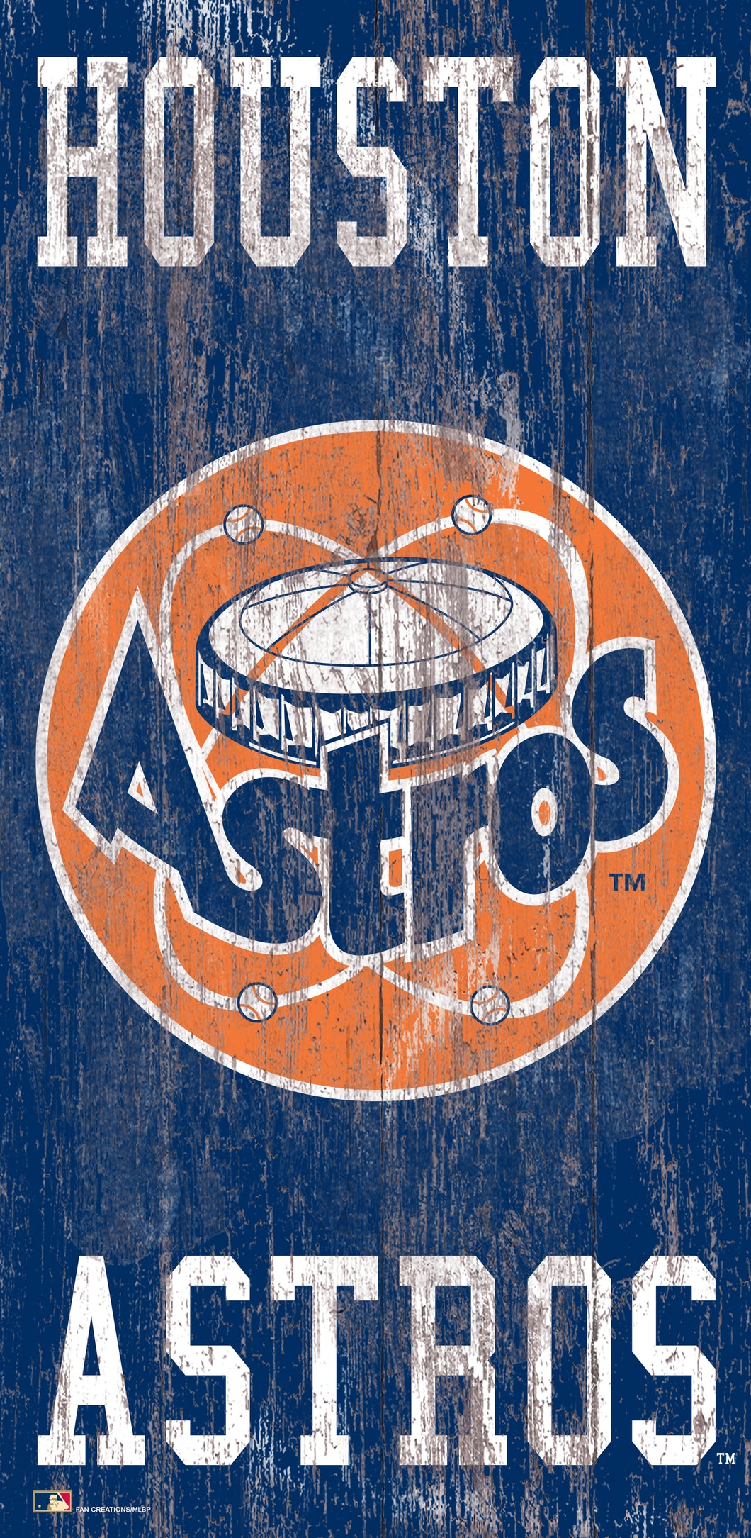 Houston Astros Heritage Logo Wood Sign - 6