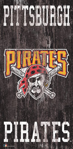 Pittsburgh Pirates Heritage Logo Wood Sign - 6"x12"