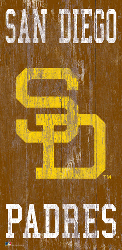 San Diego Padres Heritage Logo Wood Sign - 6