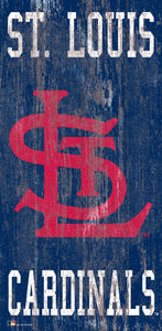 St. Louis Cardinals Heritage Logo Wood Sign - 6"x12"