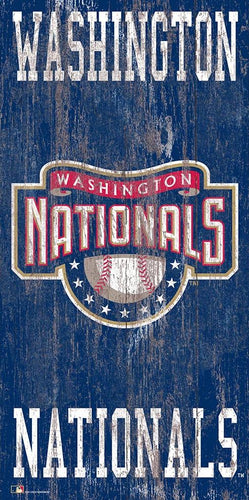 Washington Nationals Heritage Logo Wood Sign - 6