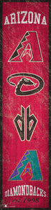 Arizona Diamondbacks Heritage Banner Wood Sign - 6"x24"