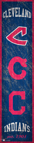 Cleveland Indians Heritage Banner Wood Sign - 6