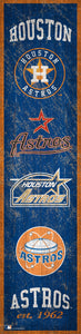Houston Astros Heritage Banner Wood Sign - 6"x24"