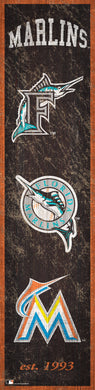 Miami Marlins Heritage Banner Wood Sign - 6