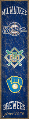 Milwaukee Brewers Heritage Banner Wood Sign - 6