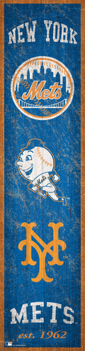 New York Mets Heritage Banner Wood Sign - 6