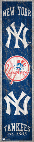 New York Yankees Heritage Banner Wood Sign - 6
