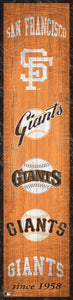 San Francisco Giants Heritage Banner Wood Sign - 6"x24"