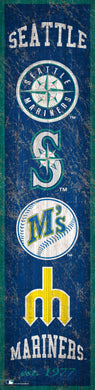 Seattle Mariners Heritage Banner Wood Sign - 6