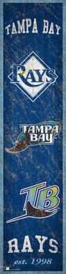 Tampa Bay Rays Heritage Banner Wood Sign - 6
