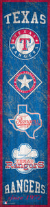 Texas Rangers Heritage Banner Wood Sign - 6"x24"