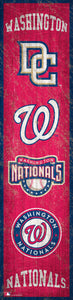 Washington Nationals Heritage Banner Wood Sign - 6"x24"