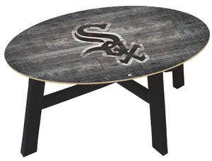 Chicago White Sox Distressed Wood Coffee Table