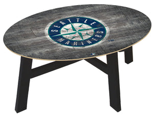 Seattle Mariners Distressed Wood Coffee Table