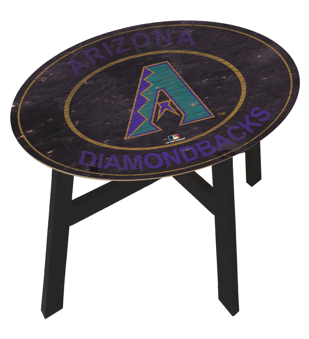 Arizona Diamondbacks Heritage Logo Wood Side Table