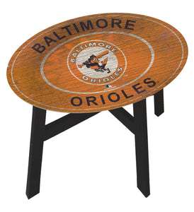 Baltimore Orioles Heritage Logo Wood Side Table