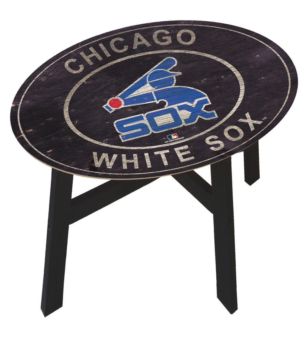 Chicago White Sox Heritage Logo Wood Side Table