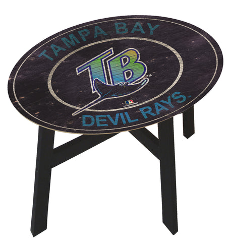 Tampa Bay Rays Heritage Logo Wood Side Table