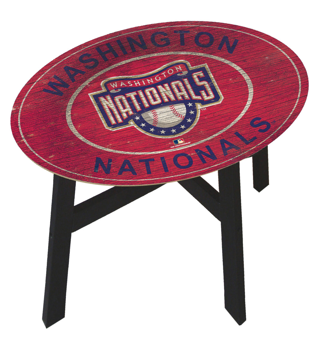 Washington Nationals Heritage Logo Wood Side Table