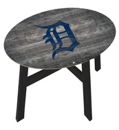 Detroit Tigers Distressed Logo Wood Side Table