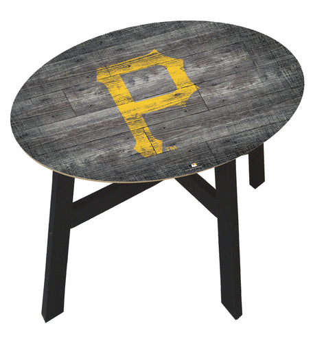Pittsburgh Pirates Distressed Logo Wood Side Table