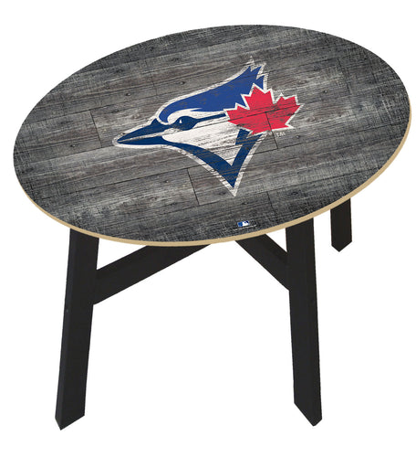 Toronto Blue Jays Distressed Logo Wood Side Table
