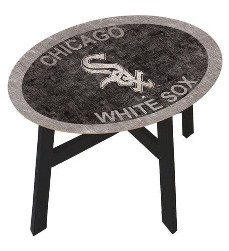 Chicago White Sox Team Color Wood Side Table