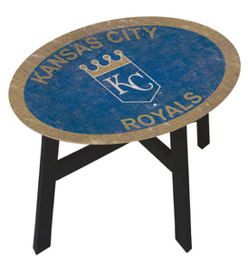 Kansas City Royals Team Color Wood Side Table