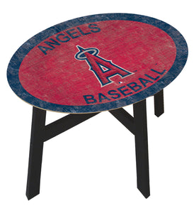 Los Angeles Angels Team Color Wood Side Table